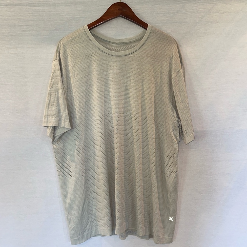 Light Grey Lululemon Short Sleeve Shirt